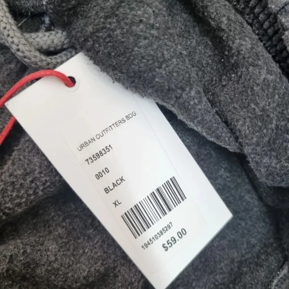 NEW Urban Outfitters Dark Grey Jogger Bottoms Size XL Length 30" sweatpants - Picture 4 of 5